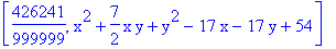 [426241/999999, x^2+7/2*x*y+y^2-17*x-17*y+54]